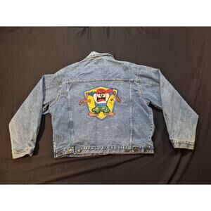 Vintage Taz Looney Tunes XL Top Line Denim Jacket Unisex XL 1992